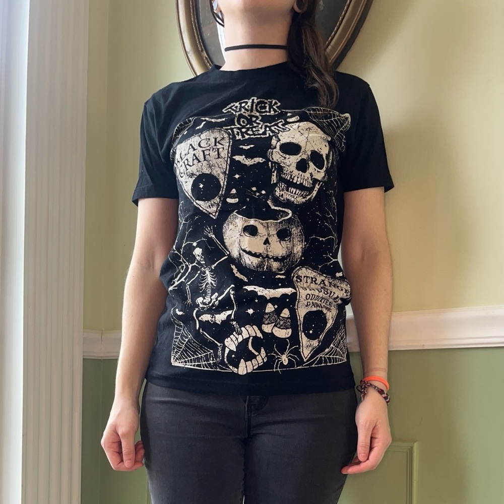 Black Craft Cult trick or treat Halloween shirt